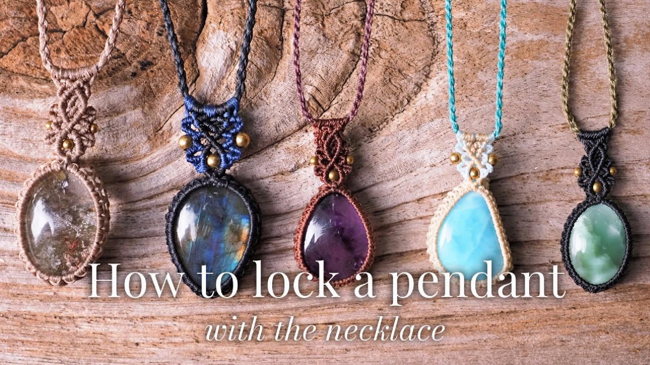 How to attach a pendant to a necklace,Tutorial macrame knot