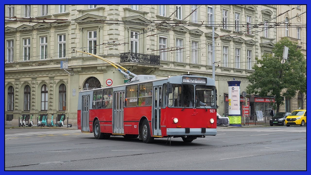 Троллейбус ЗиУ-9 в эксплуатации в Будапеште, Венгрия