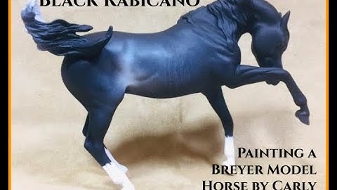 How To: Painting A Black Rabicano Breyer Model Horse