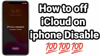 How to off iCloud on iphone Disable Passcod , How to fix iphone jailbreak error 20