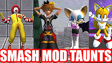 More FUNNY, UNIQUE AND WEIRD TAUNTS From Super Smash Bros Mods