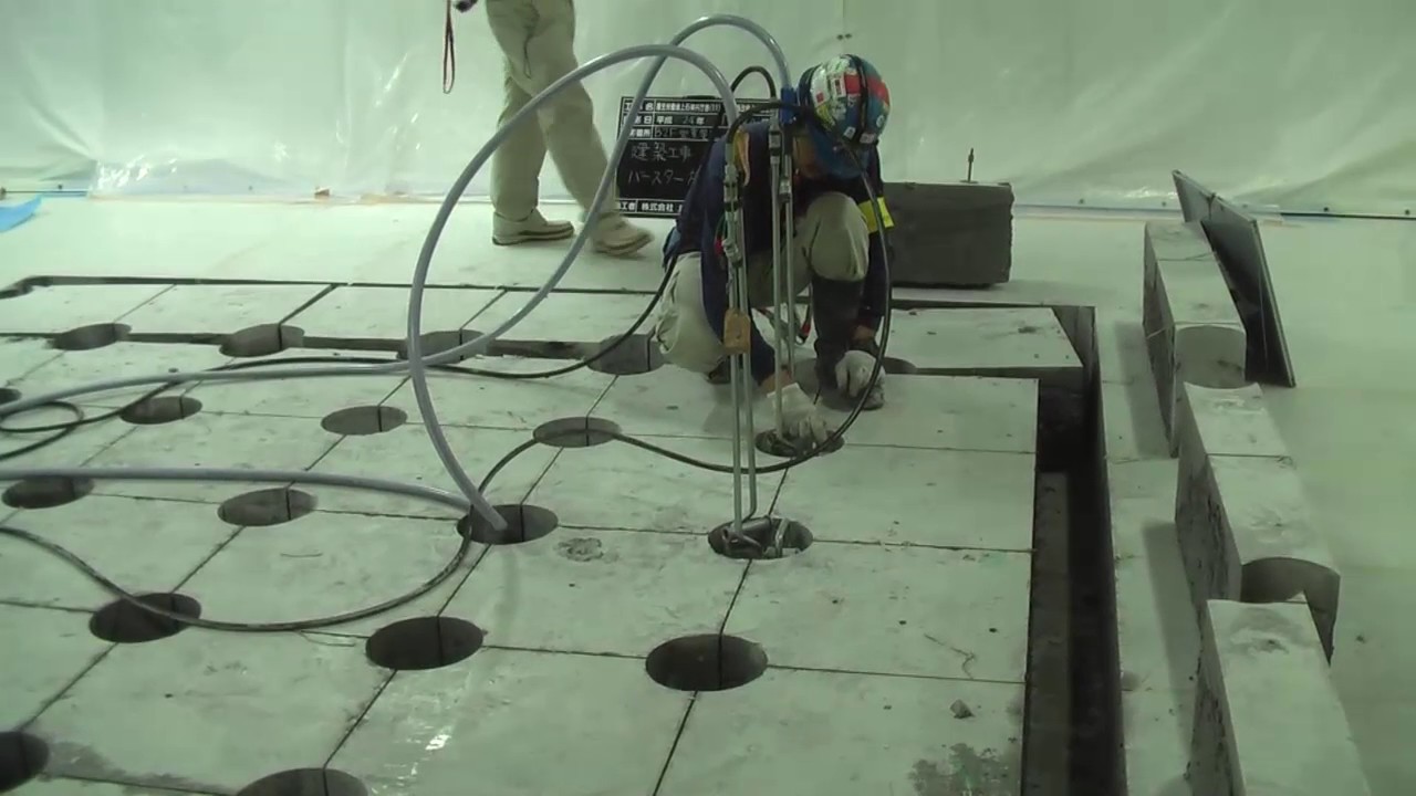 バースターによるシンダ―コンクリート撤去工事Ⅴ