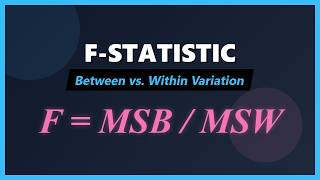 F-Statistic Explained: Between vs Within Variation (ANOVA Concepts)