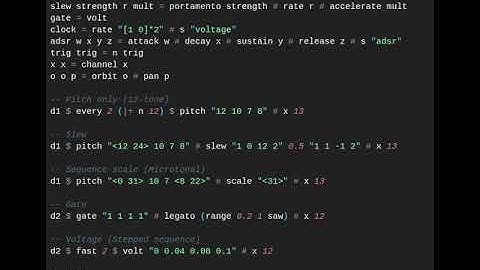 SuperDirt Voltage: Tidal Cycles + CV (Modular)