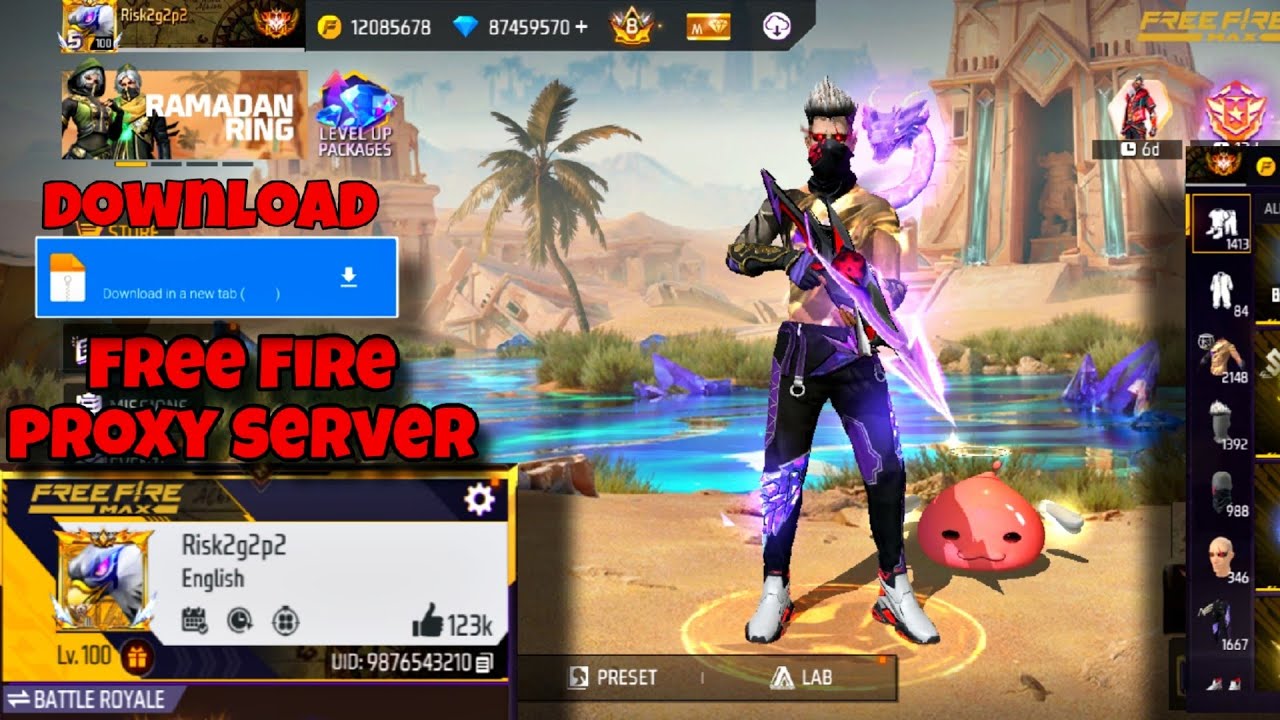 Free Fire Proxy server| 💯 VIP Calaction / 🔥 [ Download Link 🖇️ in description box ☑️ ] #Freefire