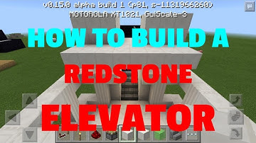 REDSTONE SUPERFAST ELEVATOR::MCPE 0.15.0