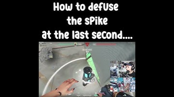 How to defuse the spike at the last second and scare your team! #valorant #shorts #ytshorts #howto
