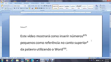 Como colocar um número sobre o outro no Word?