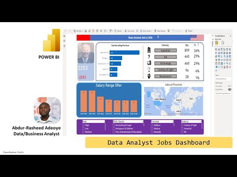 PowerBI Data Analytics Jobs Dashboard