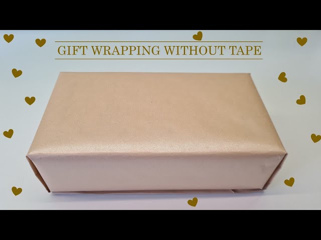 How to Wrap a Gift with No Tape | Zero Waste & Compostable Gift Wrap! -  YouTube