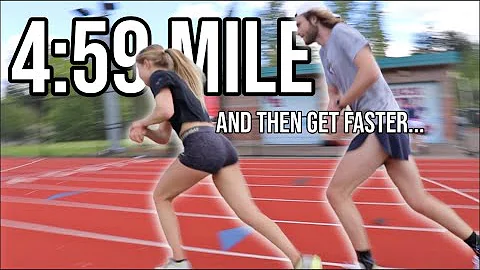 4:59 MILE TO START THE WORKOUT // Day in the life ...
