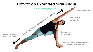Beginners Yoga: How to do Extended Side Angle