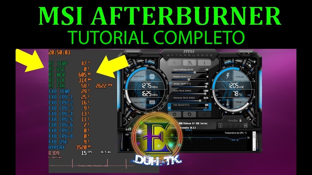 MSI Afterburner Mostrar FPS Na Tela Durante O Game Instalando E 
