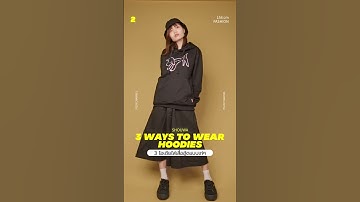 Thumbnail of 3 WAYS TO WEAR OVERSIZED HOODIES! ✨😎 #shorts #fashion #outfit #15วัน15shorts