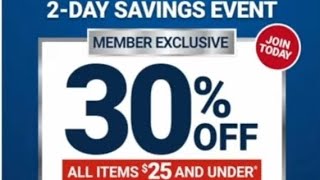 October 14 \& 15 2025! 30% off of items below $25 for ITC Members. What did I buy? Harbor Freight 