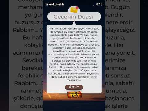 Âmîn Êcmâîn Yâ Râbbêl Âlêmîn Duam Belli Duyan Belli Gerisi Takdiri Ilahi SÇS