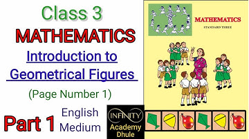 Class 3 Math | Chapter 1 | Page 1 | Maharashtra State Board | Quadrilaterals | Circle | Triangle