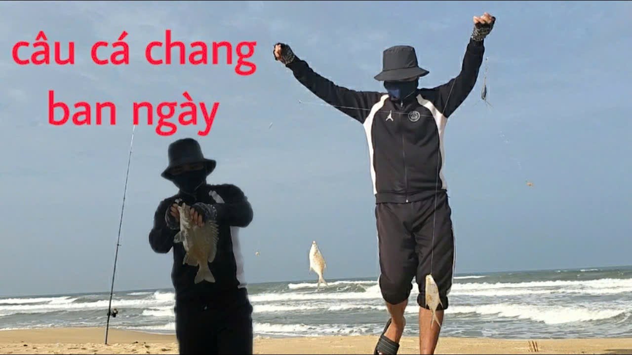 Trời nắng chang chang đi câu cá bờ biển mùa hè cá Hanh vẫn ăn