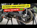 Maximize chain sprocket lifespan  motorcycle chain cleaning  lubrication at home