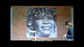 Whitney Houston mural