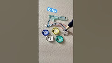 Nối số trong giọt nước từ 1 đến 13 #iqtest #quiz #games #shorts