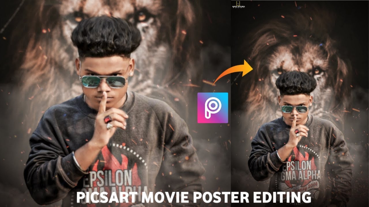 Picsart movie poster editing tutorial picsart Action movie poster