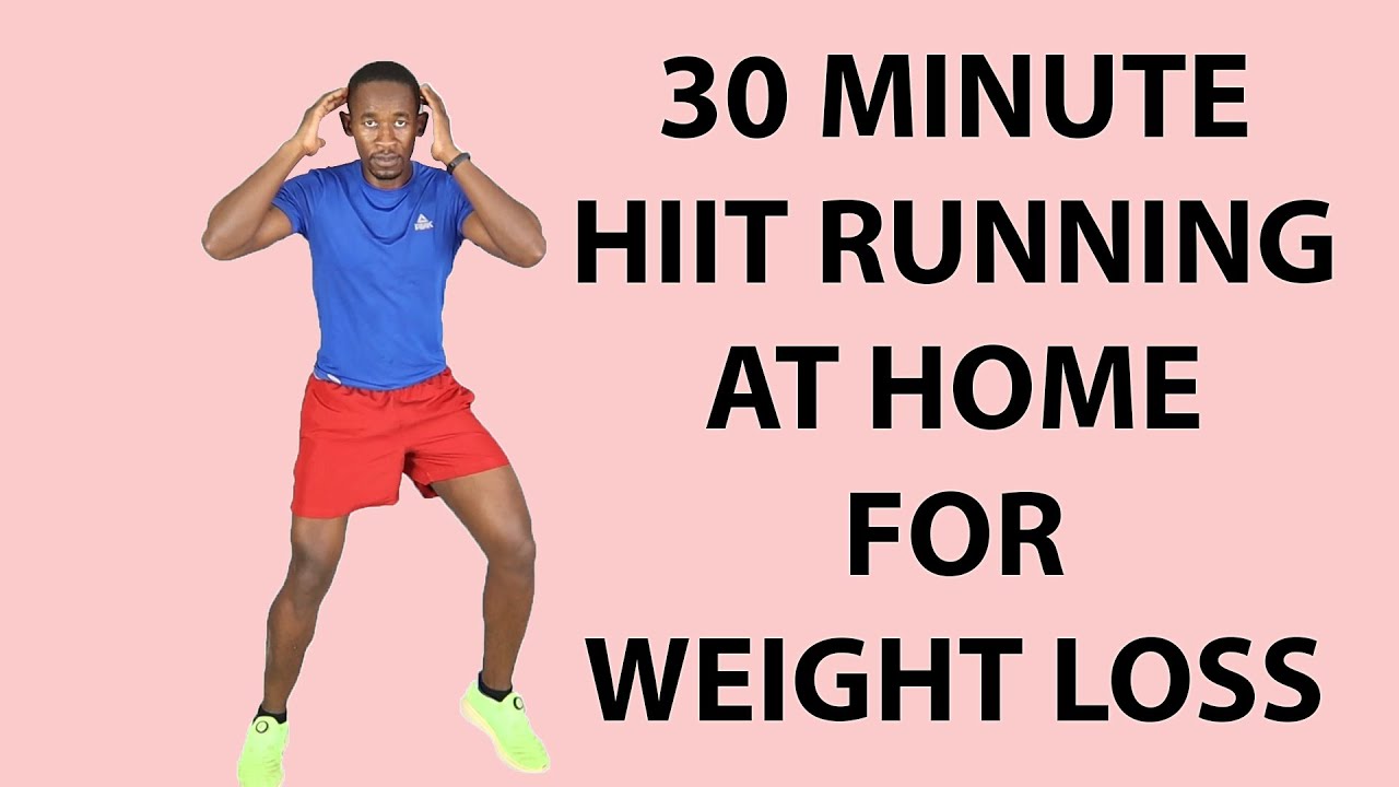 30 Minute HIIT RUNNING RUNNING IN PLACE Workout for Weight Loss