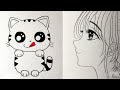 DRAWING FOR KIDS /PENCIL DRAWING /CUTE DRAWING /GIRL DRAWING /SIMPLE DRAWING