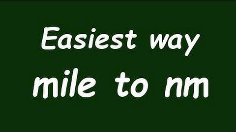 Convert Mile to Nanometer (mile to nm) - Formula, Example, Solution