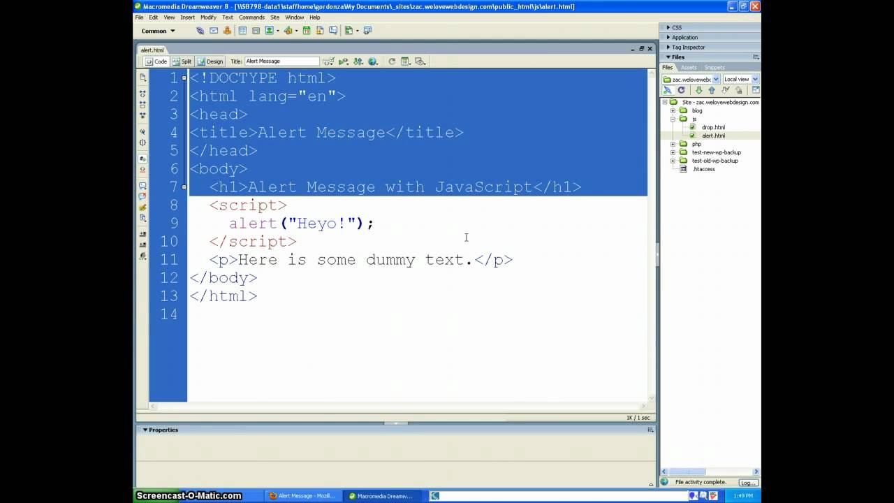 How to Add JavaScript to a Page - YouTube