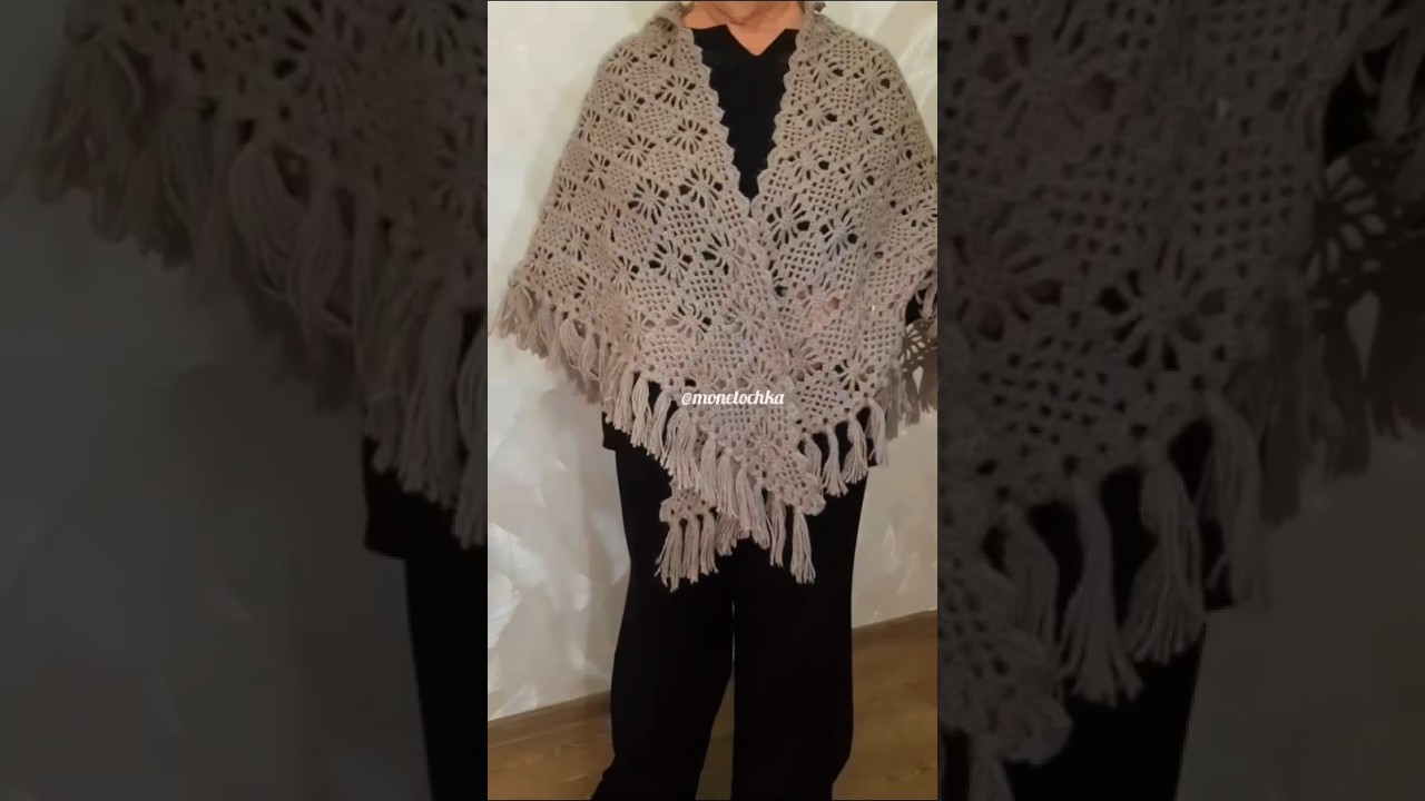 Эксклюзивная шаль ручной работы 100% шерсть / Exclusive handmade shawl.100%wool 