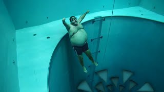 he couldn&#39;t ESCAPE the deepest pool in the world..