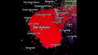 ‪BATS taking flight over San Antonio, Texas Seen by Doppler Radar Site (May 8, 2020)