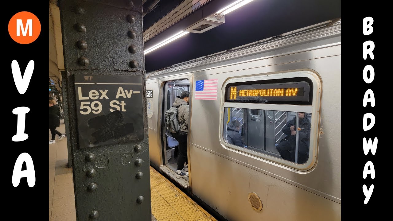 Mta R160a MTA R160A (M) Train Via Broadway Action - YouTube