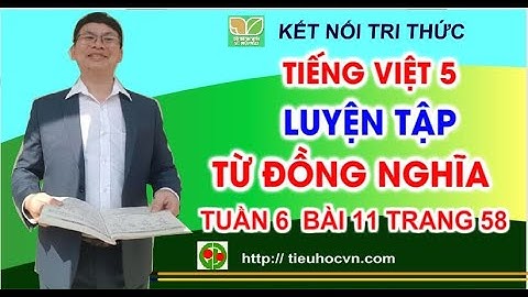 Luyện từ và câu: Luyện tập Từ đồng nghĩa | Tiếng Việt 5 Tuần 5 bài 11 Sách Kết nối  Trang 58