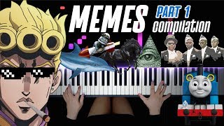 MEMES COMPILATION ON PIANO (PART 1) | Pianella Piano chords