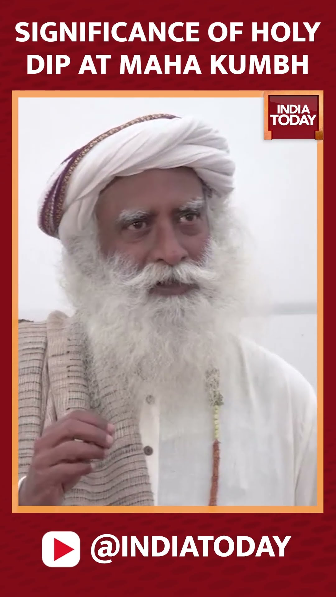Sadhguru Explains The Significance Of Taking A Holy Dip At Maha Kumbh | Sadhguru Exclusive Interview