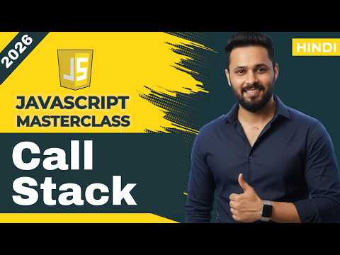 JavaScript Tutorial in Hindi #45 Call Stack Explained Simply | LIFO & Stack Overflow Example
