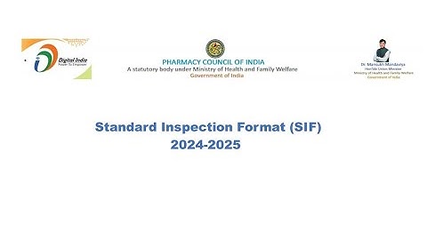 PCI Standard Inspection Format (SIF) 2024-2025