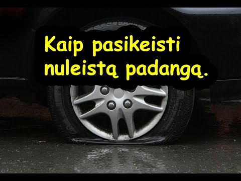 Video: Kaip pataisyti nuleistas automobilio padangas?