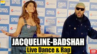 Jacqueline Fernandez and Badshah Live Rap dance at Check my fizz launch