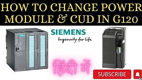 How to change CUD/PM 240 of G120 Drive Siemens |Faulty module |हिंदी में