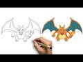 Drawing Charizard from Pokemon | Easy Step by Step Art