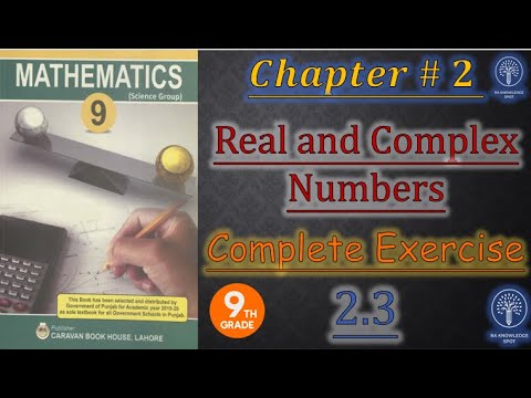 Maths, Class 9th, 2nd Chapter, Real and Complex Numbers, Complete ...