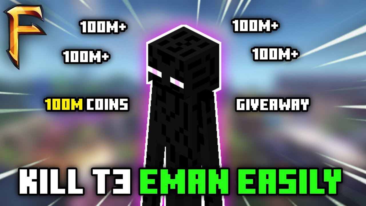 how-to-kill-t3-enderman-boss-easily-fakepixel-skyblock-youtube