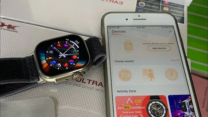 How to connect HK10 Ultra 3 Smartwatch to iPhones and Android phones