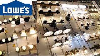 LOWE'S LIGHT FIXTURES BATHROOM  Lighting Chandeliers STORE WALKTHROUGH