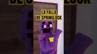 LA FALLA DE SPRINGLOCK #Fnaf #williamafton #springtrap #fnaf3 #ideas #freddyfazbear #chica #foxy