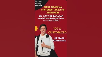 NMIMS Financial Statement Analysis ASSIGNMENT I NMIMS assignment solutions I NMIMS June Ready Assign