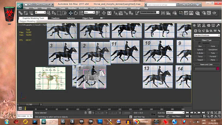 Rigging and animating a horse using bones in 3ds max part 3